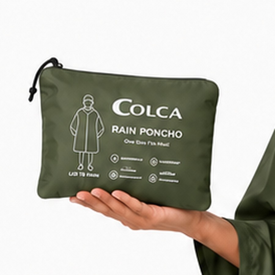 COLCA rain poncho carry pouch