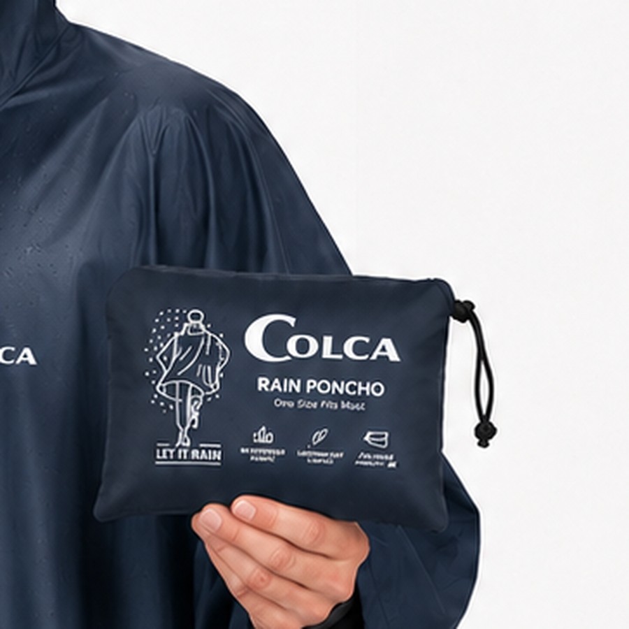 COLCA rain poncho carry pouch
